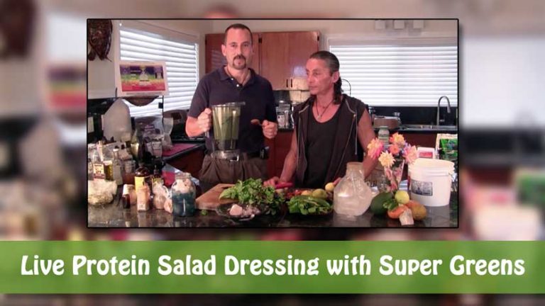 Live Protein Salad Dressing with Super Greens