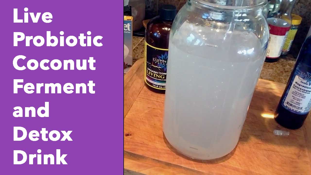 Live Probiotic Coconut Ferment and Detox Drink