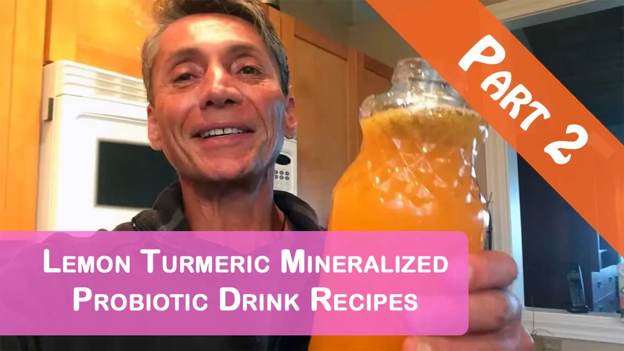 Lemon Turmeric Mineralized Probiotic Drink Recipes Part 2