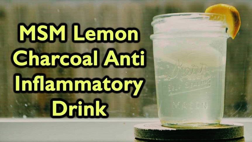 MSM Lemon Charcoal Anti Inflammatory Drink