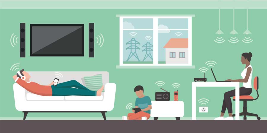 Electromagnetic fields in the home and sources