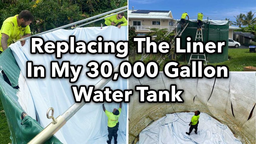 Replacing The Liner In My 30,000 Gallon Water Tank